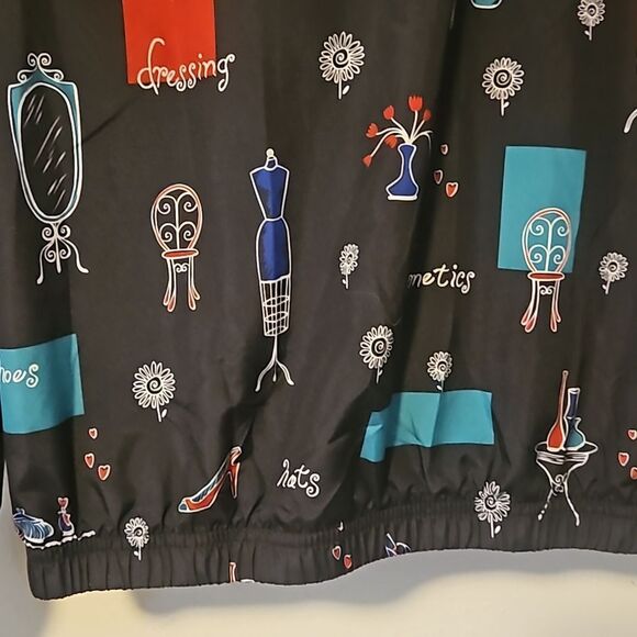 VINTAGE KORET fashionista  dress form full zipper windbreaker M - Picture 6 of 6